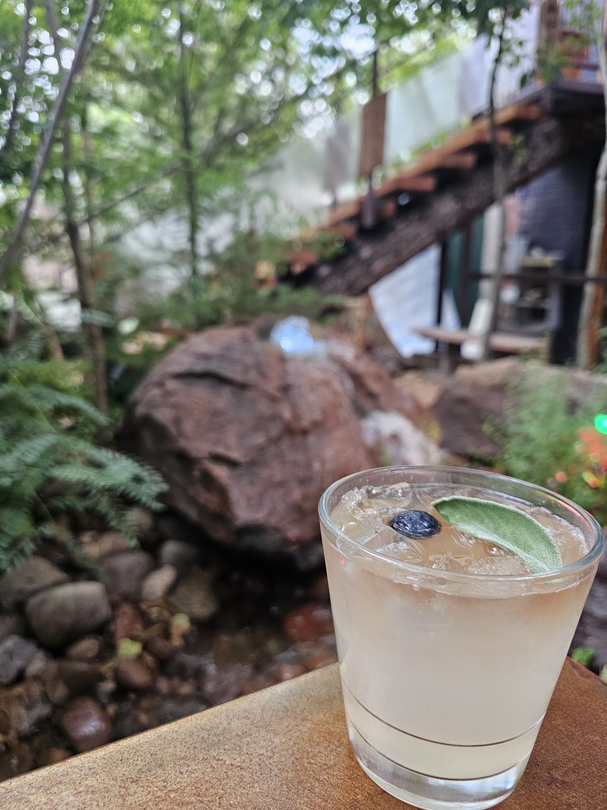 Outdoor seating at Forest Room 5